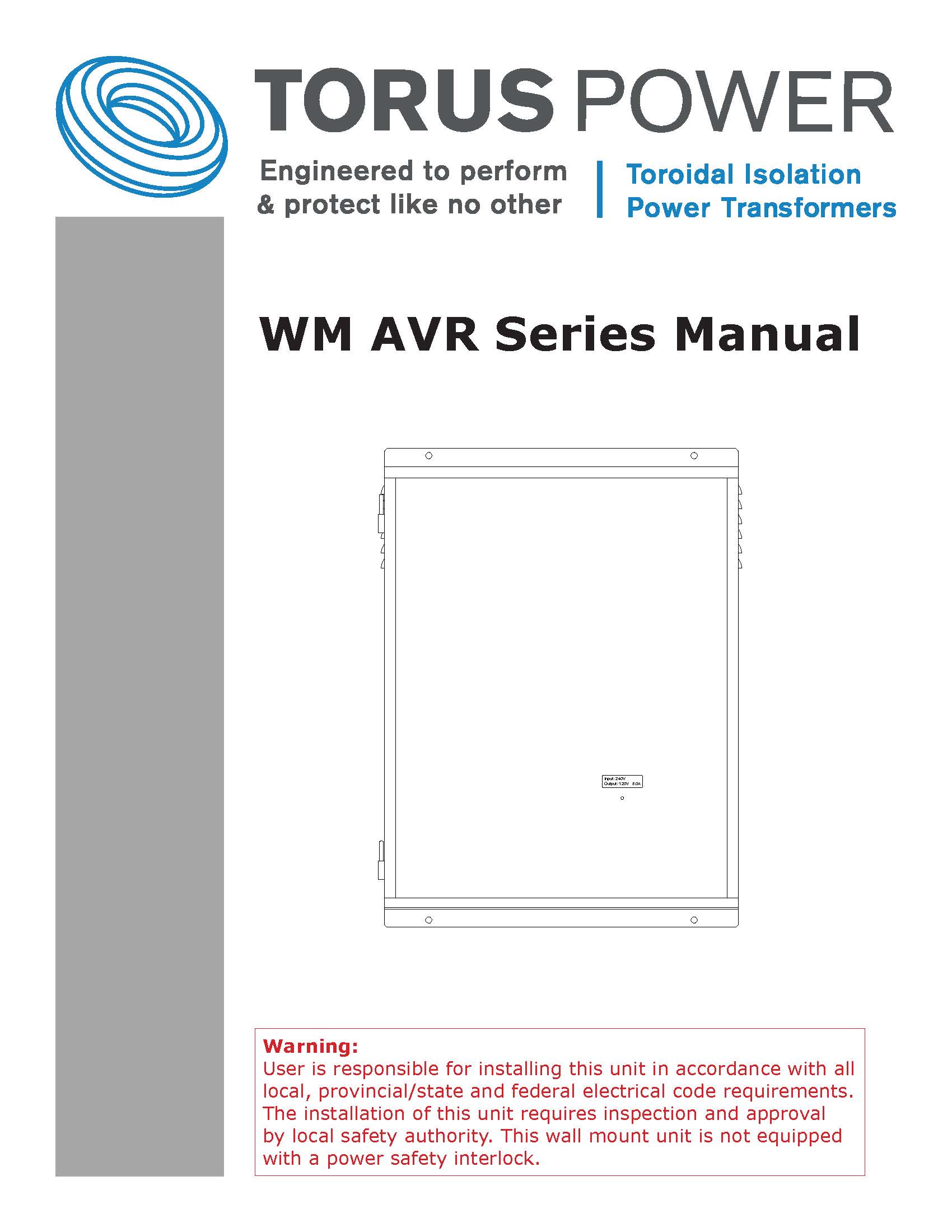 Torus Power Product Manuals